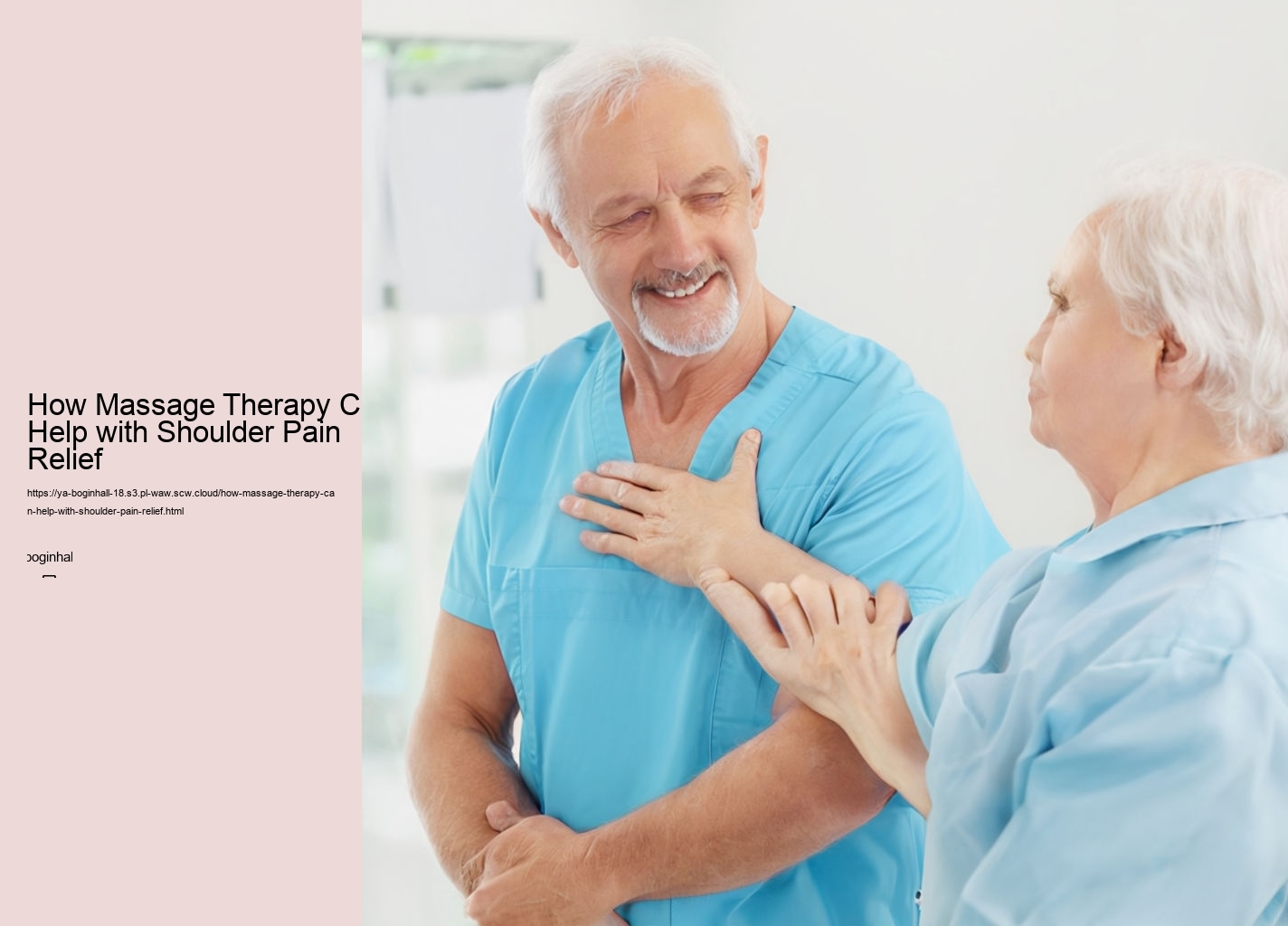 How Massage Therapy Can Help with Shoulder Pain Relief